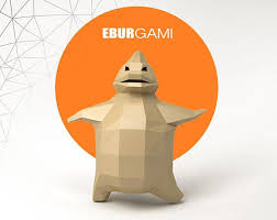 Cloud Storm Papercraft Scenography 3d Papercraft Build Your Own Low Poly Lightning Pdf Download Diy Gift Wall Decor Eburgami Paper Crafts Oogie Boogie Digital Pattern