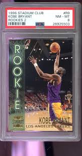 With so many great ones to choose from, how can you pick just one favorite kobe bryant rookie card? 1996 97 Topps Stadium Club R9 Kobe Bryant Rookie Rc Psa