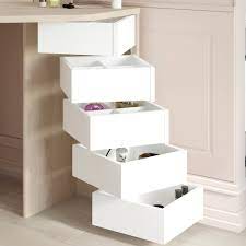 Add an elegant touch to your bedroom and choose from our wide range of dressing tables and dressing table stools. Beauty Bar Corner Dressing Table Oak And White