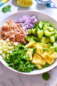 Une Plume Dans La Cuisine Blog De Recettes Antillaises Et Exotiques En 2020 Salade D Avocat Salade Avocat Thon Salade