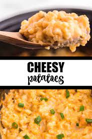 Slow Cooker Cheesy Potatoes Recipe In 2021 Vegetarian Crockpot Breakfast Recipes Easy Frozen Hashbrown Recipes