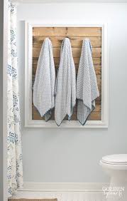 Use this area by installing a towel rack there. A Collection Of Fabulous Farmhouse Diy Towel Racks The Cottage Market