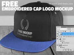Free Cap Mockup Psd With Realistic Embroidered Logo Free Logo Mockup Mockup Mockup Psd