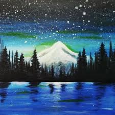 The beauty of silhouette paintings is in the shapes that emerge, as a stark contrast to its background, like shadows of what they represent. Our Paintings Lake Painting Silhouette Painting Landscape Paintings