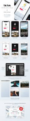 Tiktok Mobile Mockups Pack In 2020 Mobile Mockup Social Media Template Instagram Template Design