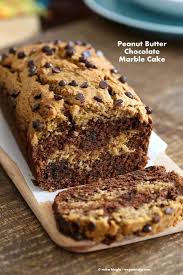 Almond Or Peanut Butter Chocolate Marble Cake Recette Recette Entremet Chocolat Vegetalien Gateau Pepite De Chocolat