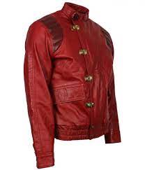 So you'll stay cosy whatever the british weather decides to do. Akira Kanada Men Red Leather Jacket Stinson Leathers