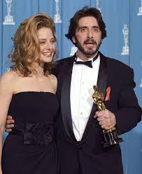 Your Favorite Vintage Soup On Instagram Jodie Foster And Al Pacino At The 65th Annual Academy Awards 1993 Al Pacino Best Actor Oscar Jodie Foster