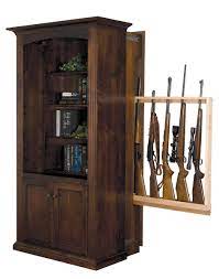 Hidden gun cabinets for sale. American Made Bookcase With Hidden Gun Storage From Dutchcrafters