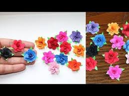 How To Make Small Paper Rose Flower Diy Handmade Craft Paper Craft Youtube Tissue Paper Flowers Diy Paper Flowers Diy Easy Paper Flowers Craft