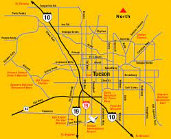 Tucson City Limits Map Tucson Area Map