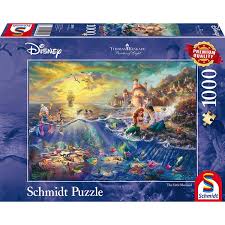 Ravensburger 19674 disney snow white collector's edition 1000 piece puzzle for adults, every piece is unique, softclick technology means pieces fit together perfectly. Thomas Kinkade Disney The Little Mermaid 1000 Piece Jigsaw Puzzle Shop4megastore Com