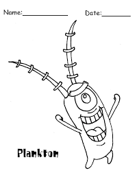 Funny comic stories and adventures are waiting for you and your child with great images of this section.… Plankton Spongebob Printable Coloring Pages