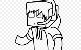 Maybe you would like to learn more about one of these? Minecraft Black And White Cartoon Drawing Line Art Png 512x512px Minecraft Amazing World Of Gumball Area