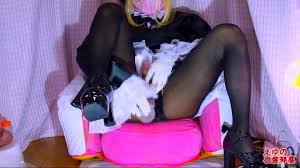 [女装・男の娘] ディルド蹴り込み オナニー＆ 電マ責め [Fate FGO セイバーオルタ] サンプル