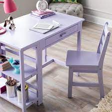 Product title your zone beckett kids metal rolling writing desk, multiple finishes average rating: Lipper Writing Workstation Desk And Chair Lavender Image 2 Of 9 Desk For Girls Room Desk Girls White Desk