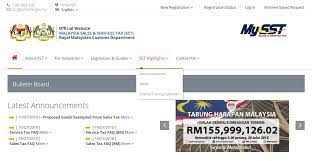 7 an electronic payment receipt of your latest transaction will be sent to your registered email address. Https Mysst Customs Gov My Assets Document Sst User 20manual 20public 20user 20v1 0 Pdf