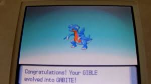 Gible Evolves Into Gabite Youtube