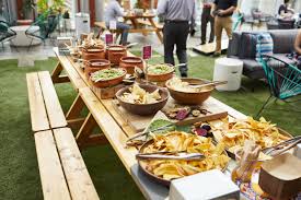 Picnic Table Food Layout