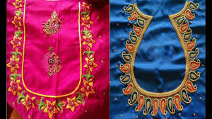 Oct 11, 2016 · check out few of them from below. Beautiful And Simple Thread Embroidery Work Blouse Back Neck Designs Latest Blouse Design 2018 Youtube