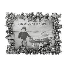 Cornice Giovanni Raspini Bronzo Bianco Giocattoli 9x7 Bomboniere Raspini Argenti Concessionario Ufficiale