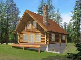 Ideal if you have a sloped lot (often towards the back yard) with a view of a lake or natural area that you want to take advantage of. Questover Canyon Log Cabin Home Plan 088d 0053 House Plans And More