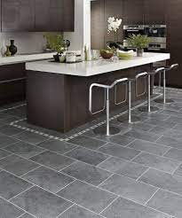 Classic marble/ travertine/ slate tile ideas. Design Ideas Marvellous Kitchen Design Ideas With Dark Charcoal Karndean Floor Tiles Alon Modern Kitchen Flooring Grey Kitchen Floor Porcelain Tiles Kitchen