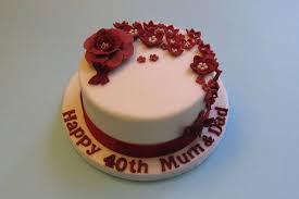 The 25th anniversary wedding, 50th anniversary wedding, 60th, and so on. 14 Best 40th Anniversary Cakes Ideas 40th Anniversary Cakes Anniversary Cake 40th Wedding Anniversary Cake