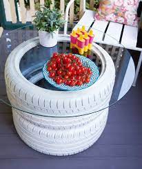 Jasmine shares all her inventions on facebook. How To Turn Old Tyres Into A Table Australian Handyman Magazine