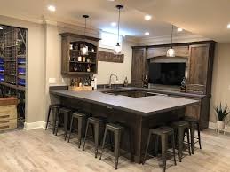 Home Bar Wet Bars For Home Farmhouse With Wall Mount Tv And Bar Seating