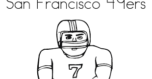 Free san francisco 49ers logo, american football team in the nfc west division, san francisco, california coloring and printable page. Kids Page 49ers Coloring Pages
