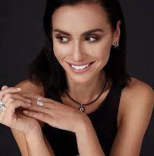 18Kt White Gold Art Deco Diamond Rubber Choker Necklace