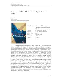 Definisi masyarakat masyarakat pembangunan politik dalam hubungan etnik. Pdf Hubungan Bilateral Indonesia Malaysia Resensi Buku