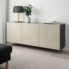Besta Schrankkombination Fur Wandmontage Schwarzbraun Selsviken Hochglanz Beige Ikea Osterreich Ikea Innenraum Inneneinrichtung Kuchenschrank