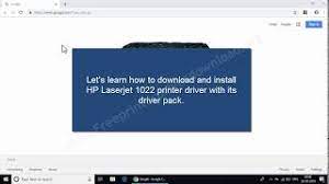 Hp laserjet 1022 printer series plug and play basic driver. How To Install Hp Laserjet 1022 Printer In Windows 7 Using Its Online Driver Pack Youtube