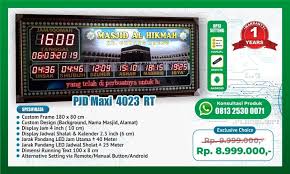 Jual jam digital masjid ⭐ memproduksi 1574+ jam masjid digital & mushola ✓ produsen, toko, pabrik jam dinding jadwal sholat, timer waktu adzan & iqomah. Pabrik Jam Masjid Digital Indonesia Produsen Jadwal Sholat Digital