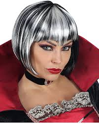 Halloween Bob Wig Black And White buy online