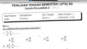Soal ulangan harian mtk kelas 5 semester 2. Ulangan Harian Matematika Kelas 5 Cara Golden