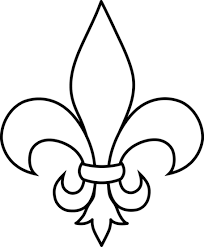 Black And White Fleur De Lis Outline Free Clip Art Art Free Clip Art Fleur De Lis