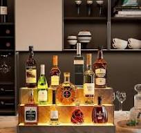 LED Lighted Liquor Bottle Display Shelf,Illuminated Bottle ...