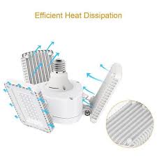 50w E26 Led Garage Lights 2 Pack 5500lm Bright Led Shop Light 5000k Daylight White Triple Glow Light In 2020 Led Garage Lights Led Shop Lights Garage Lighting