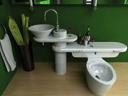 Bathroom Recycled Sink Bath Design