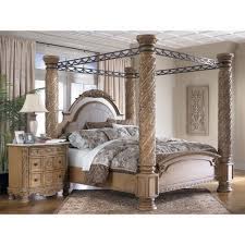 California king bedroom sets bring the grandeur of an extra long bed to your bedroom with coordinated pieces creating a seamless décor. King Size Canopy Bed King Canopy Bed South Coast California King Panelcanopy Bed Bisque I Would Like It Canopy Bedroom Sets Canopy Bedroom Bedroom Sets
