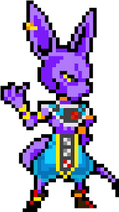 Dragon ball saga has very glaring flaws, like the lack of any sort of defensive utility, but it finally started to improve after sp demon king piccolo pur's release. Download Hd Beerus The Destroyer Pixel Art Hit Dragon Ball Transparent Png Image Nicepng Com