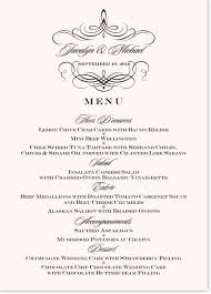 Flourish Monogram 04 Contemporary And Classic Menus In 2020 Diy Wedding Menu Diy Wedding Menu Cards Menu Cards
