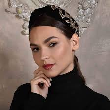 Black embellished headband knotted vintage velvet turban boho trendy  headband by Anairys. Introducing a luxurious collection of jewelled  headbands carefully crafted by artisans to keep you