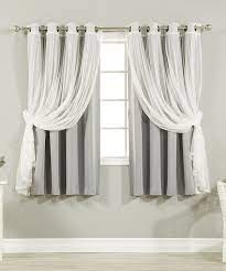 Look At This Gray Tulle Blackout Short Curtain Panel Set Of Four On Zulily Today Short Window Curtains Curtain Styles Curtains
