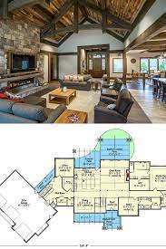 3 Bedroom Single Story Mountain Ranch Home With Lower Level Expansion Floor Plan Cabin House Plans Craftsman House Plans Rustic House Plans