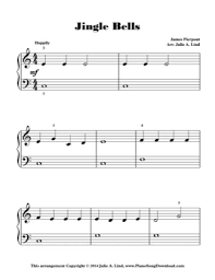 Jingle Bells Kids Lvl 1 Christmas Free Piano Sheet Music Pdf