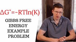 The condition for equilibrium in a process is that gibbs free energy is zero. G Rtln K Youtube